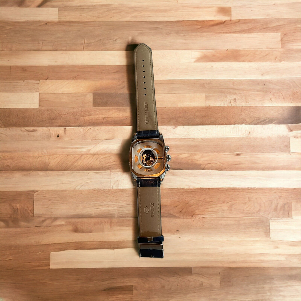 Ice Star Watch As Is For Parts Missing Back Cover