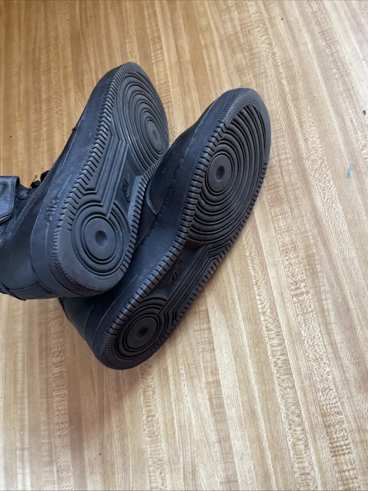 Nike AF1 High Top Sneakers Black Size 14