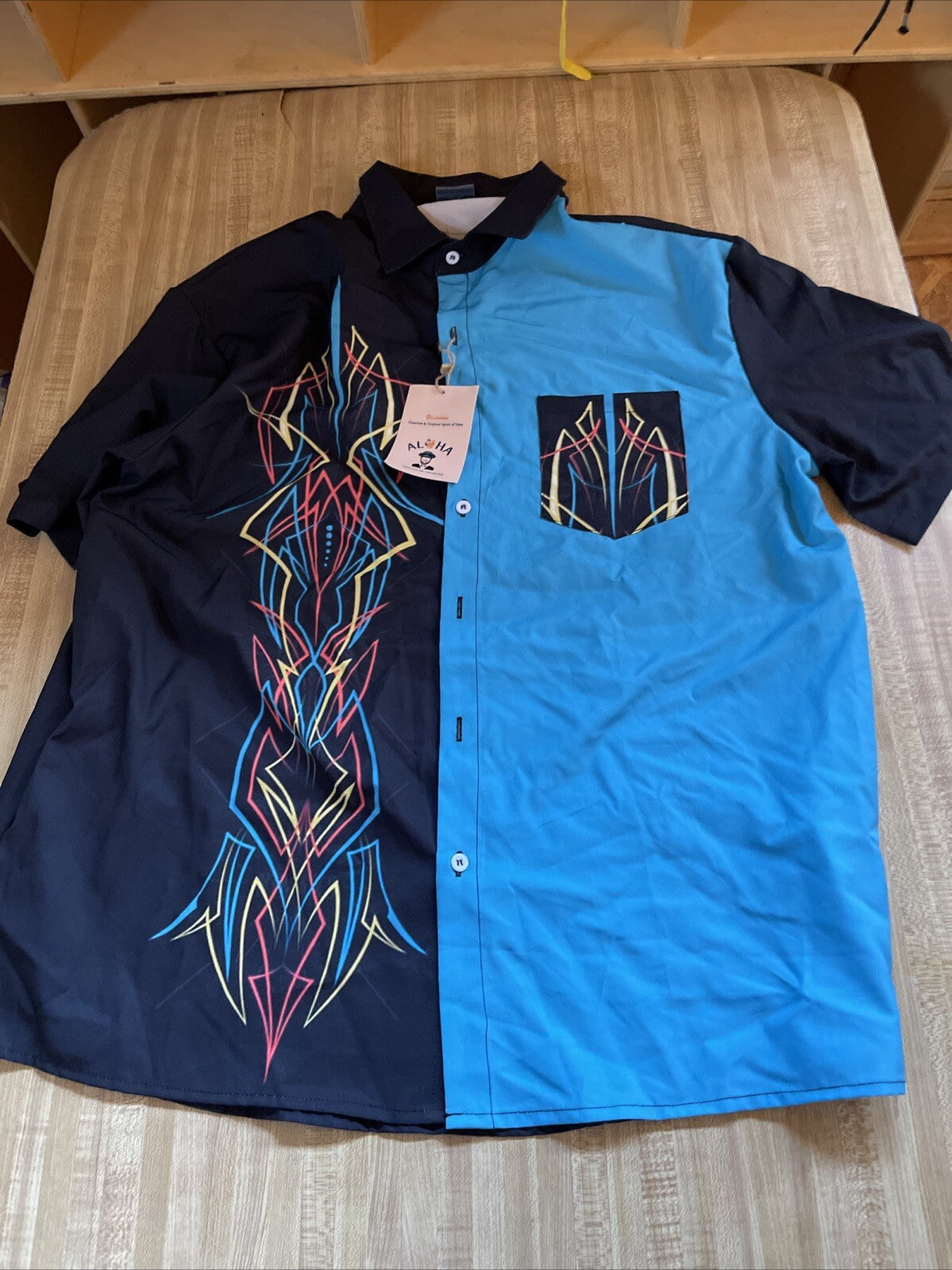 Aloha Hawaiian Bowling Shirt Large NWT