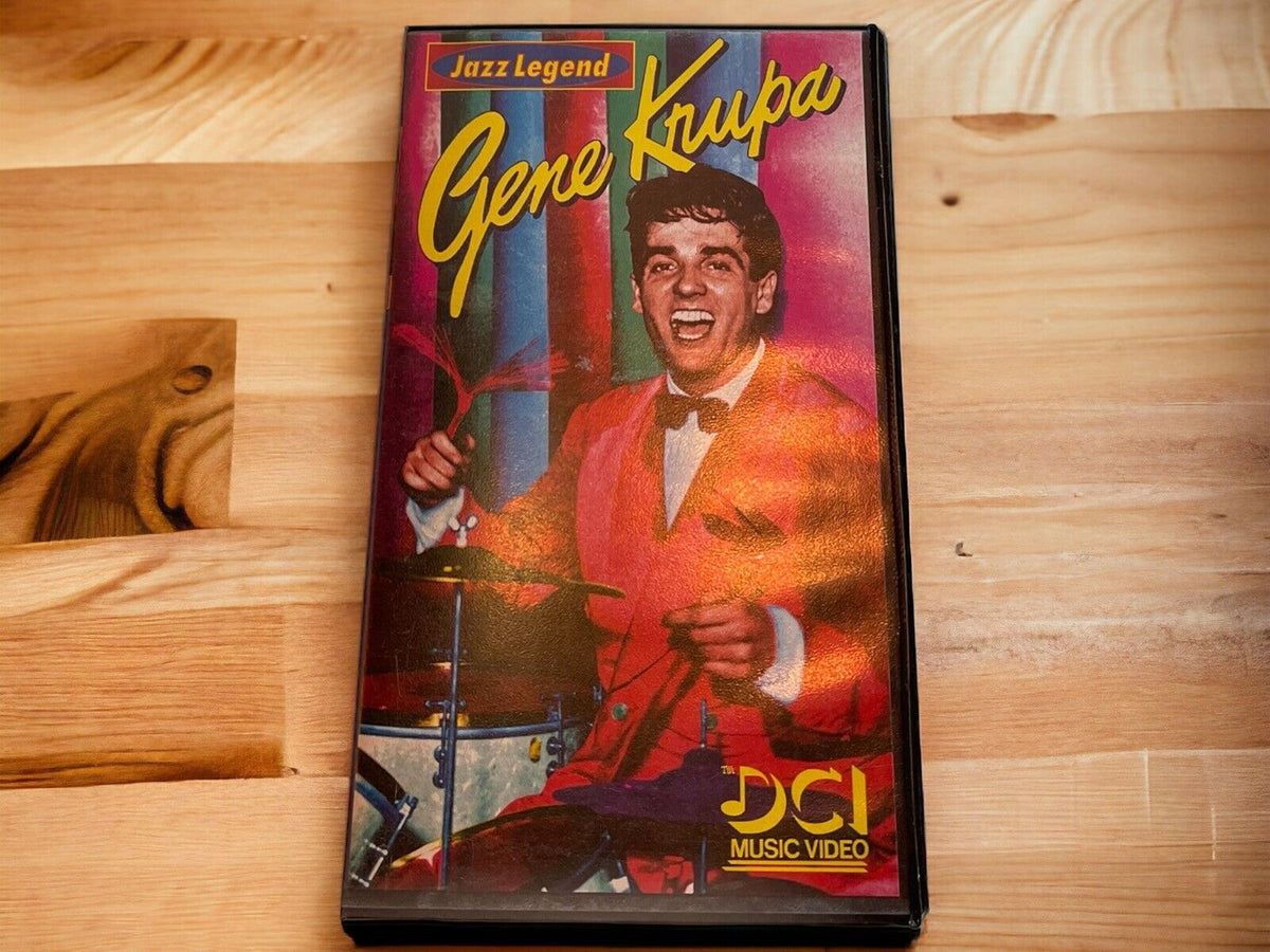 Gene Krupa Jazz Legend VHS Live Concert Footage Interview Buddy Rich Drum Battle