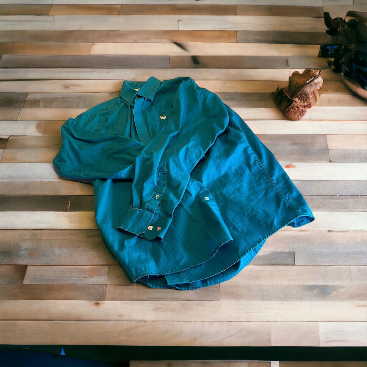 Cinch Button Down Shirt Medium 