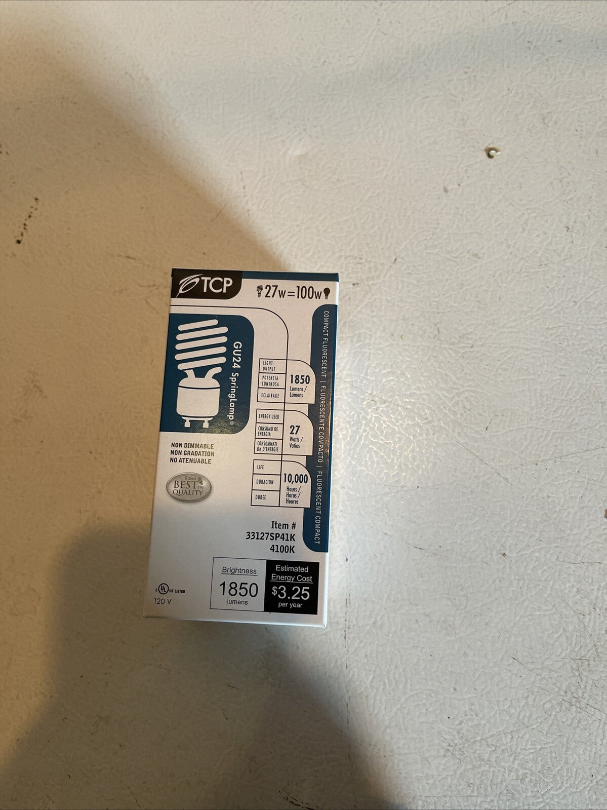 TCP  BULBS 27W=100W 1850 Lumens