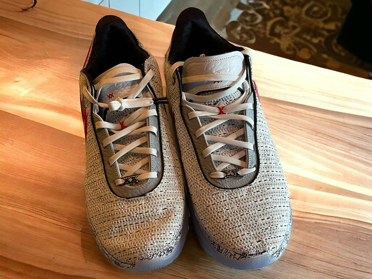 Nike Lebron XX 20 ‘The Debut’ White Gold US Men's Size 18 DJ5423-100 NEW
