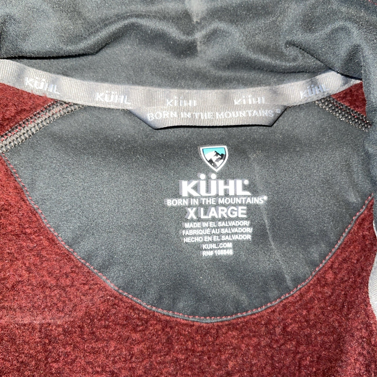 Kuhl Quarter Zip Born In The Mountains XL