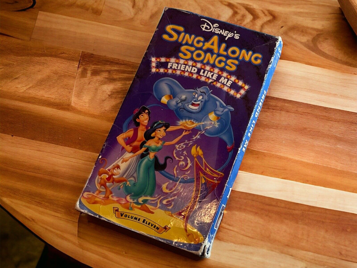 Walt Disney Sing Along Songs Friend Like Me VHS Video Volume 11 Aladdin Jasmine