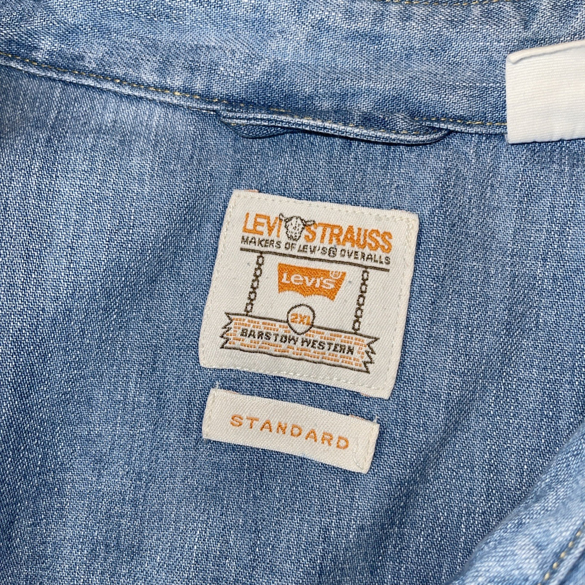 Vintage Levi’s Barstow Western Denim Pearl Snap XXL 