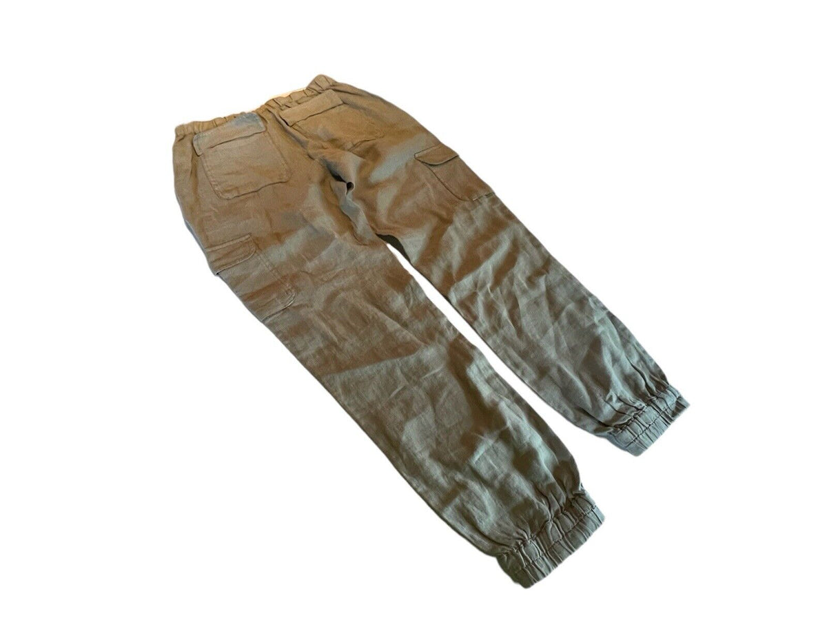 Nicole Miller Linen Cargo Pants Small 