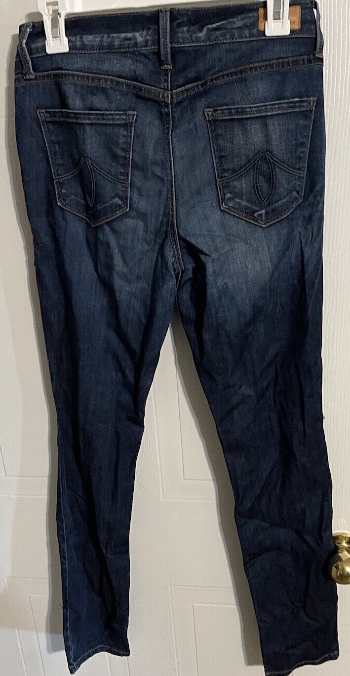 Level 99 Mid Rise Liza Skinny 28 Distressed Thrashed 