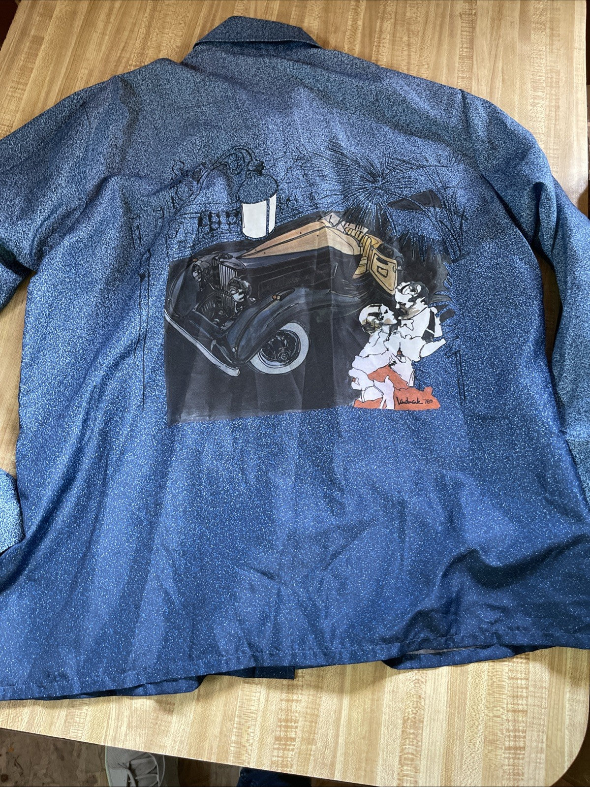 Vintage Landmark Brand Button Up Shirt Large 