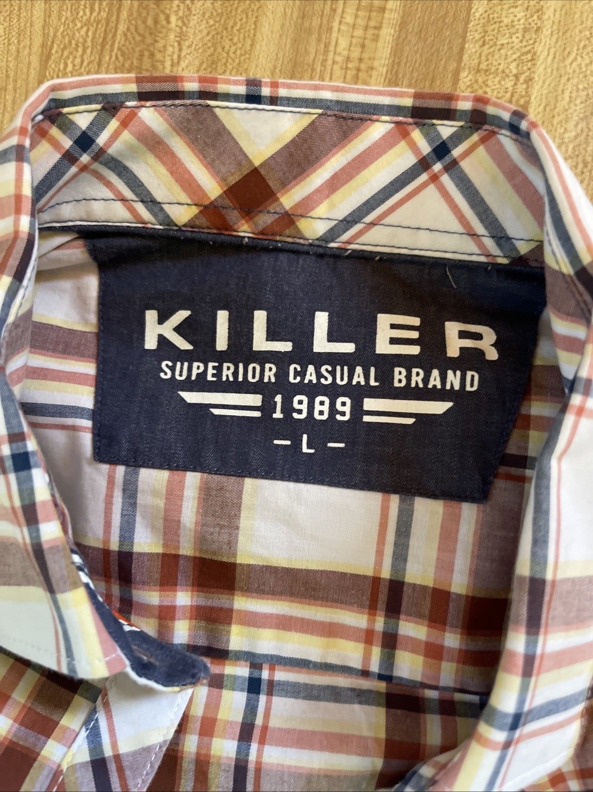 Killer Superior Casual Brand Button Up Large 
