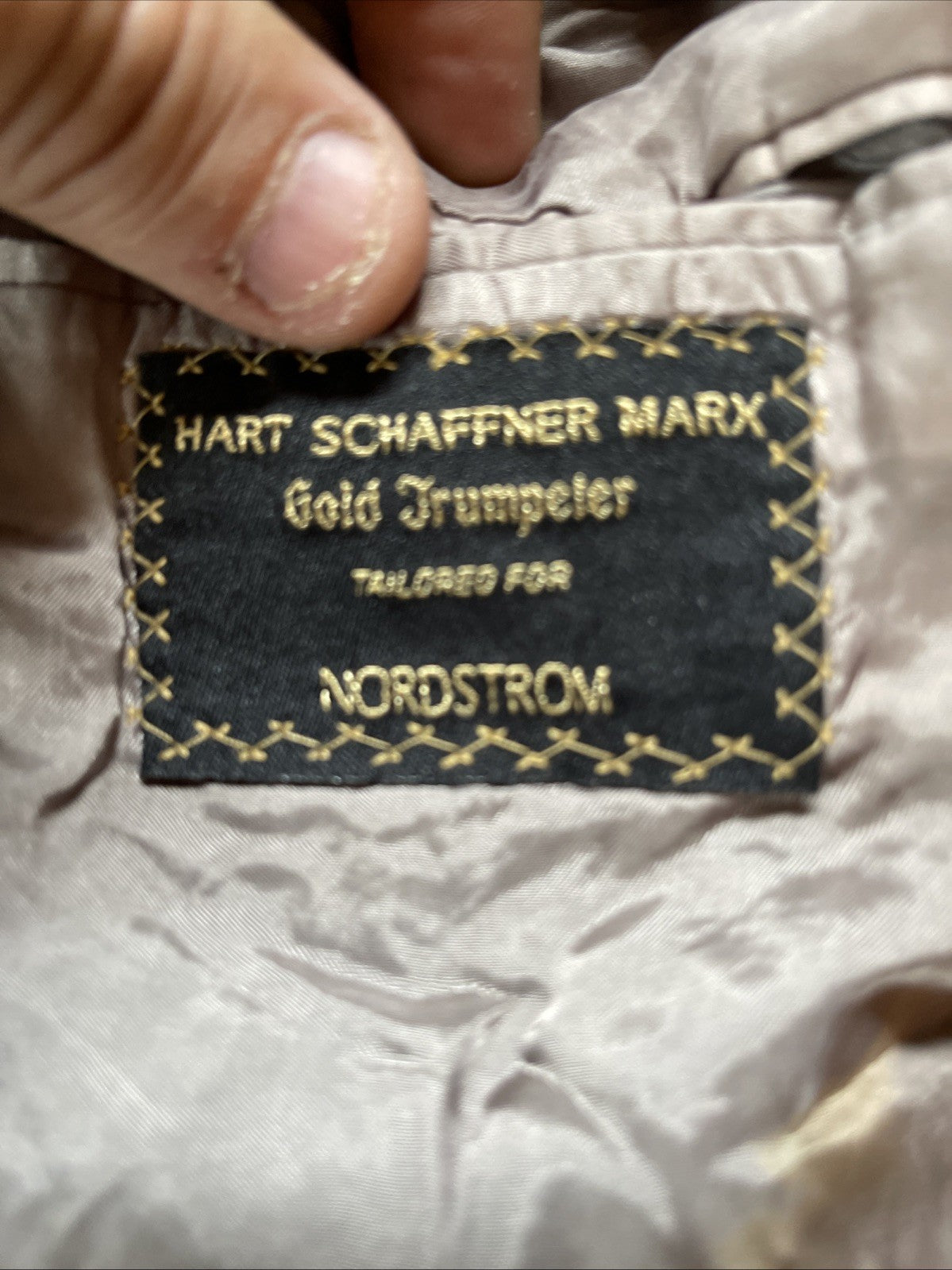 hart schaffner marx gold trumpeter blazer 48R