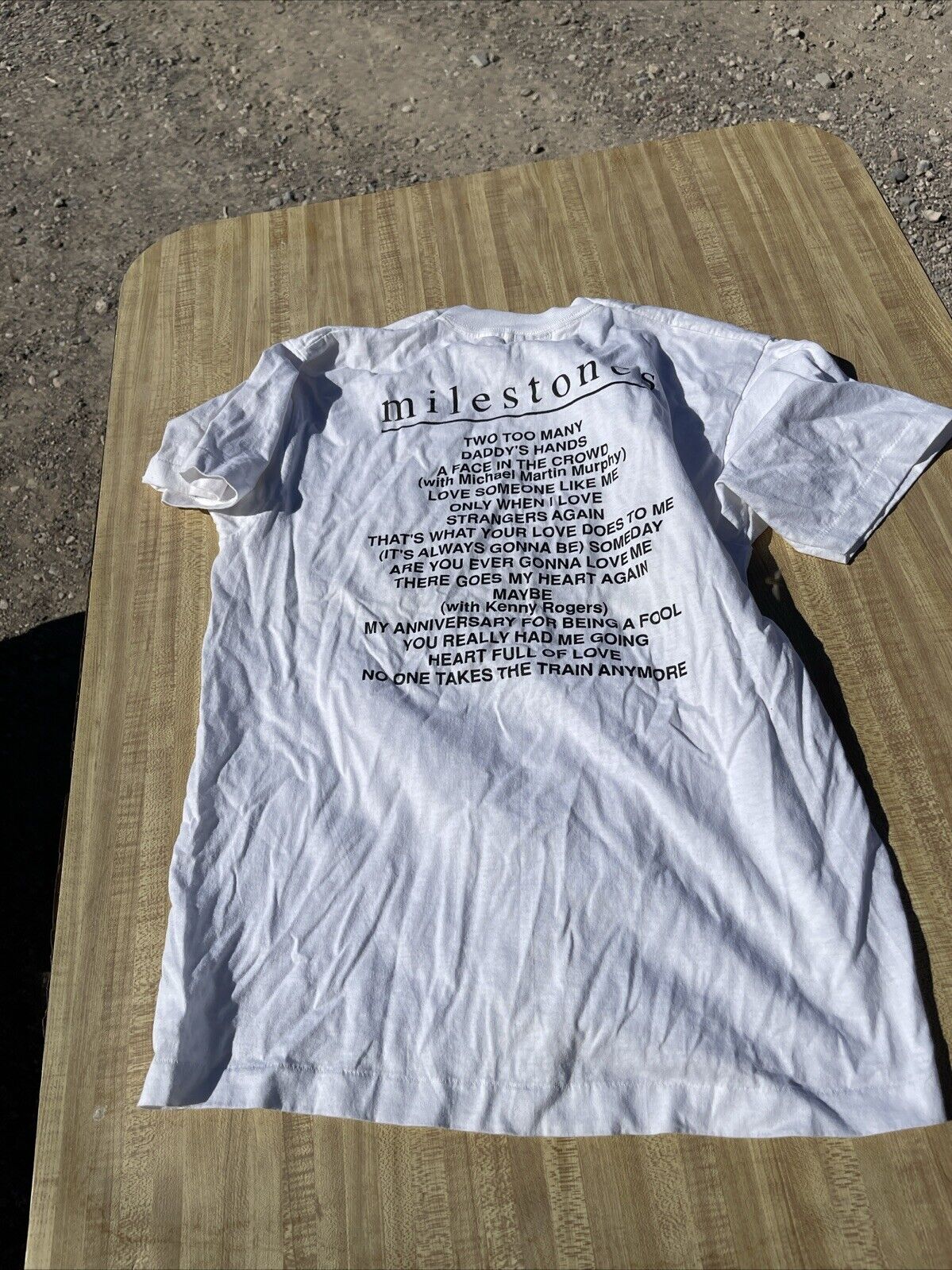 Holly Dunn Milestones Tour T Shirt Autographed Vintage Made In USA Large