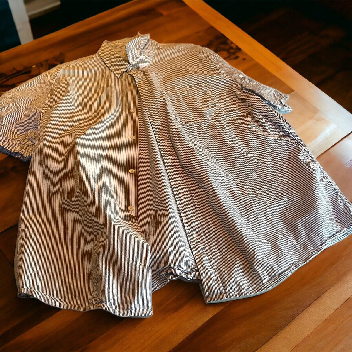 LL Bean Slightly Fitted Organic Cotton Button Up Shirt XL