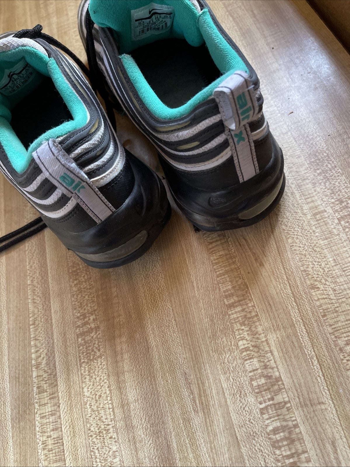 Nike Air Max 97 Black Clear Emerald Size 10.5 