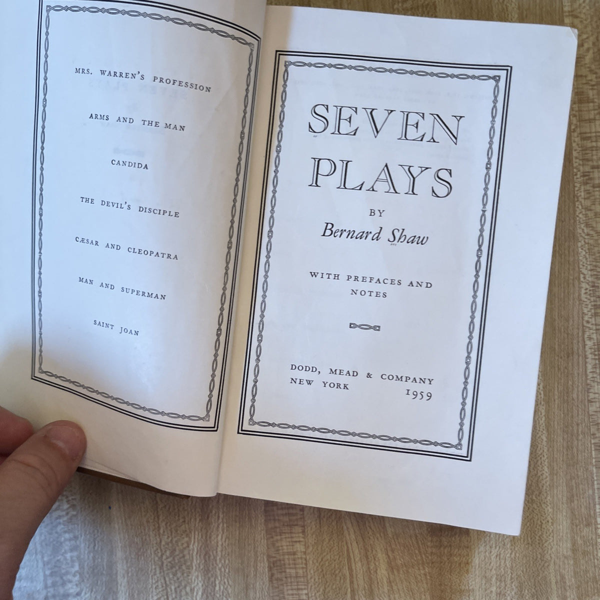 Seven Plays Hardcover