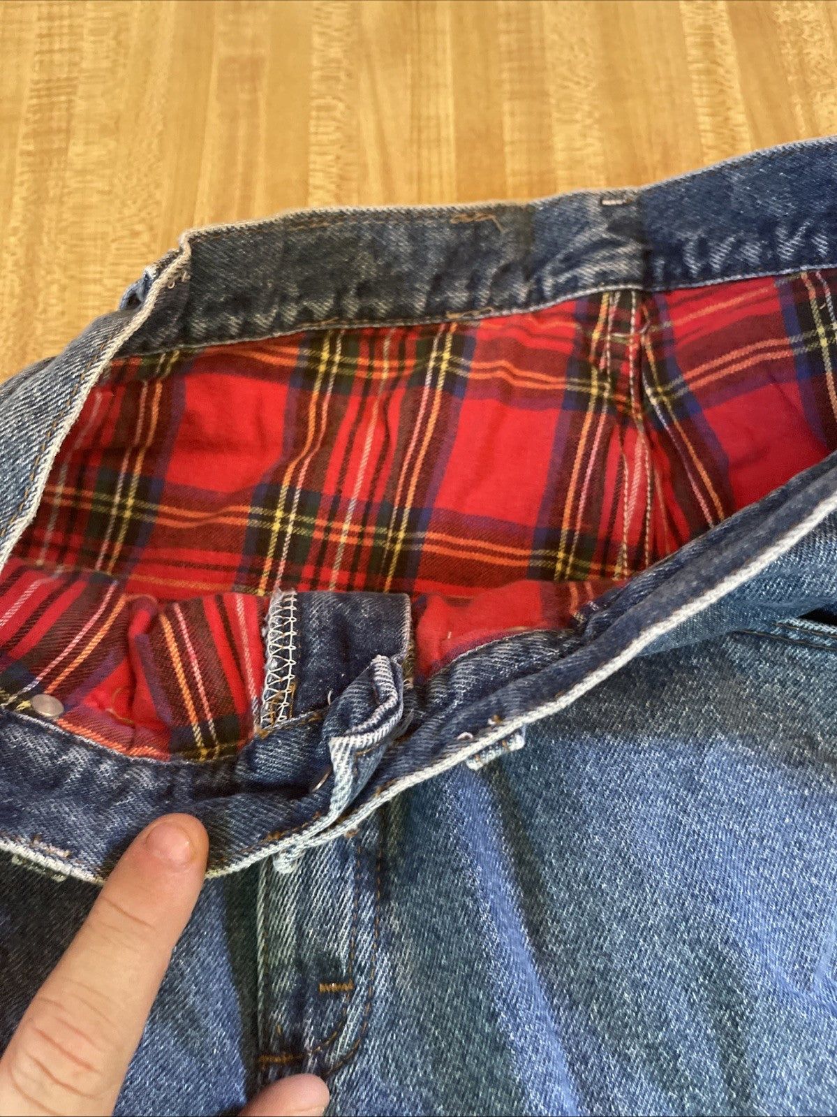 LL Bean Flannel Lined Jeans 32/34