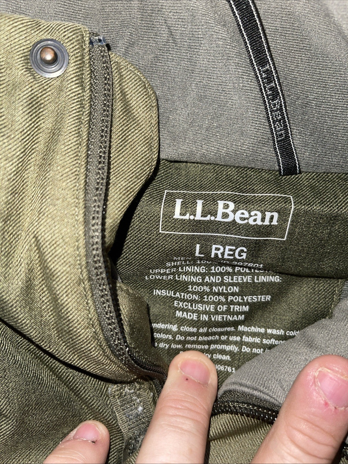 ll bean primaloft jacket mens Large