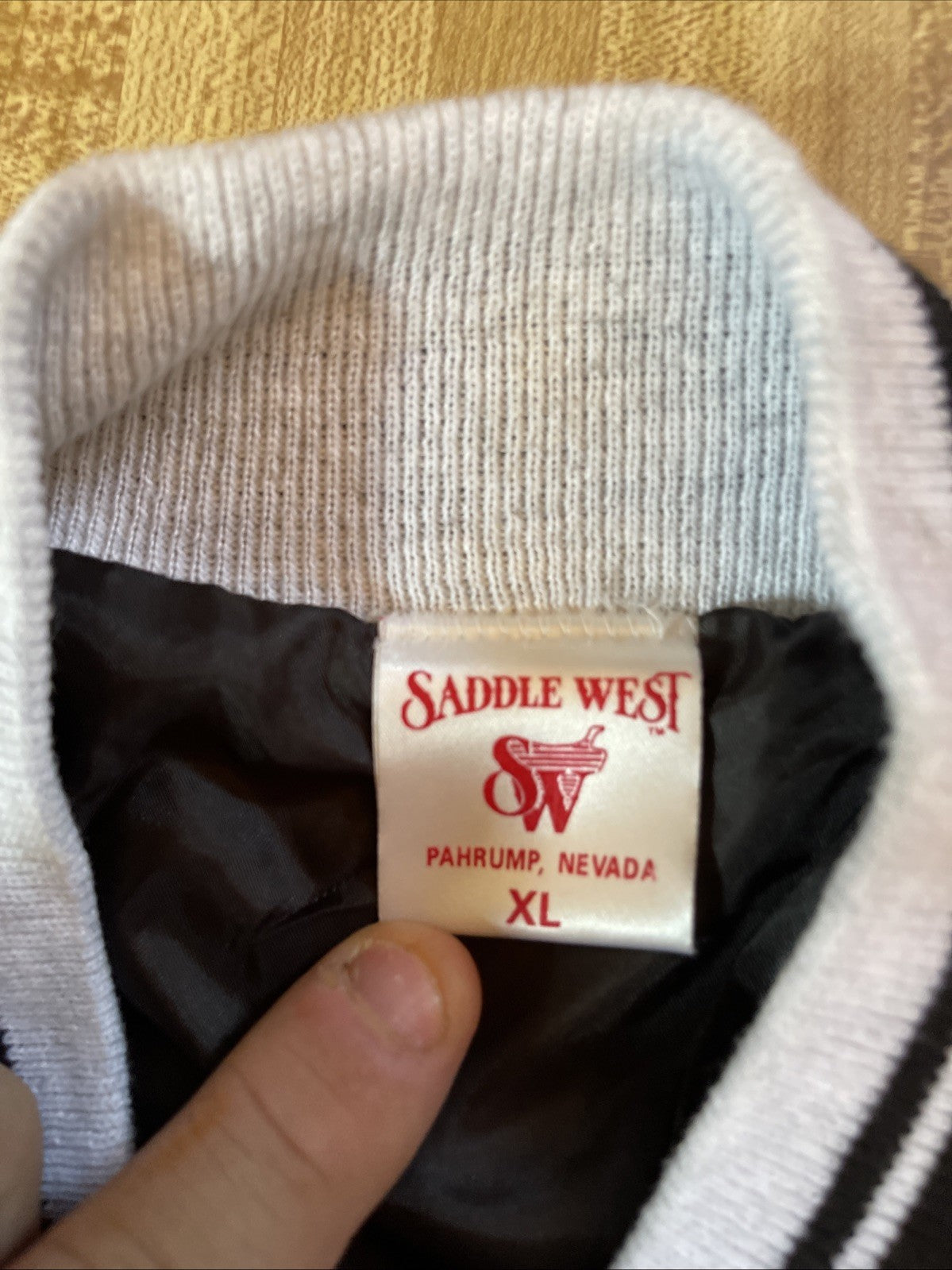 Vintage Saddle West Casino Varsity Jacket XL