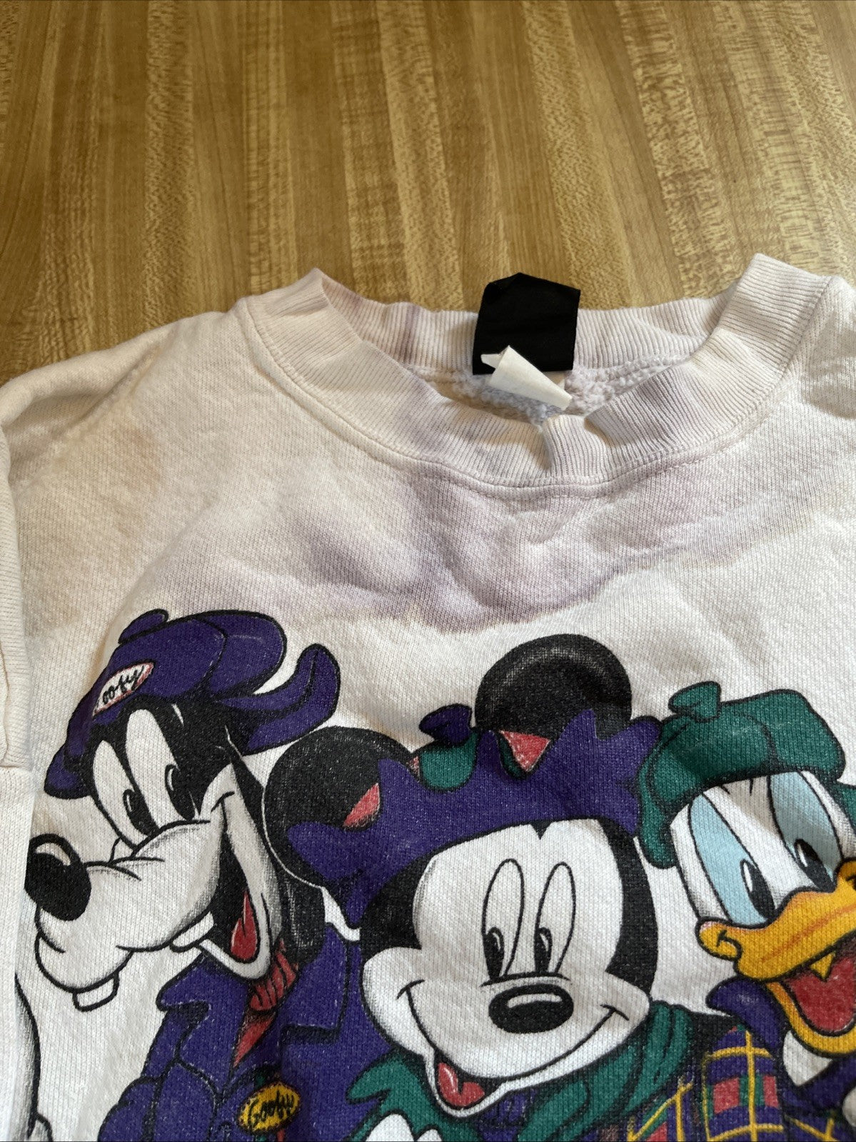 Vintage Mickey Unlimited Sweater XL Stained