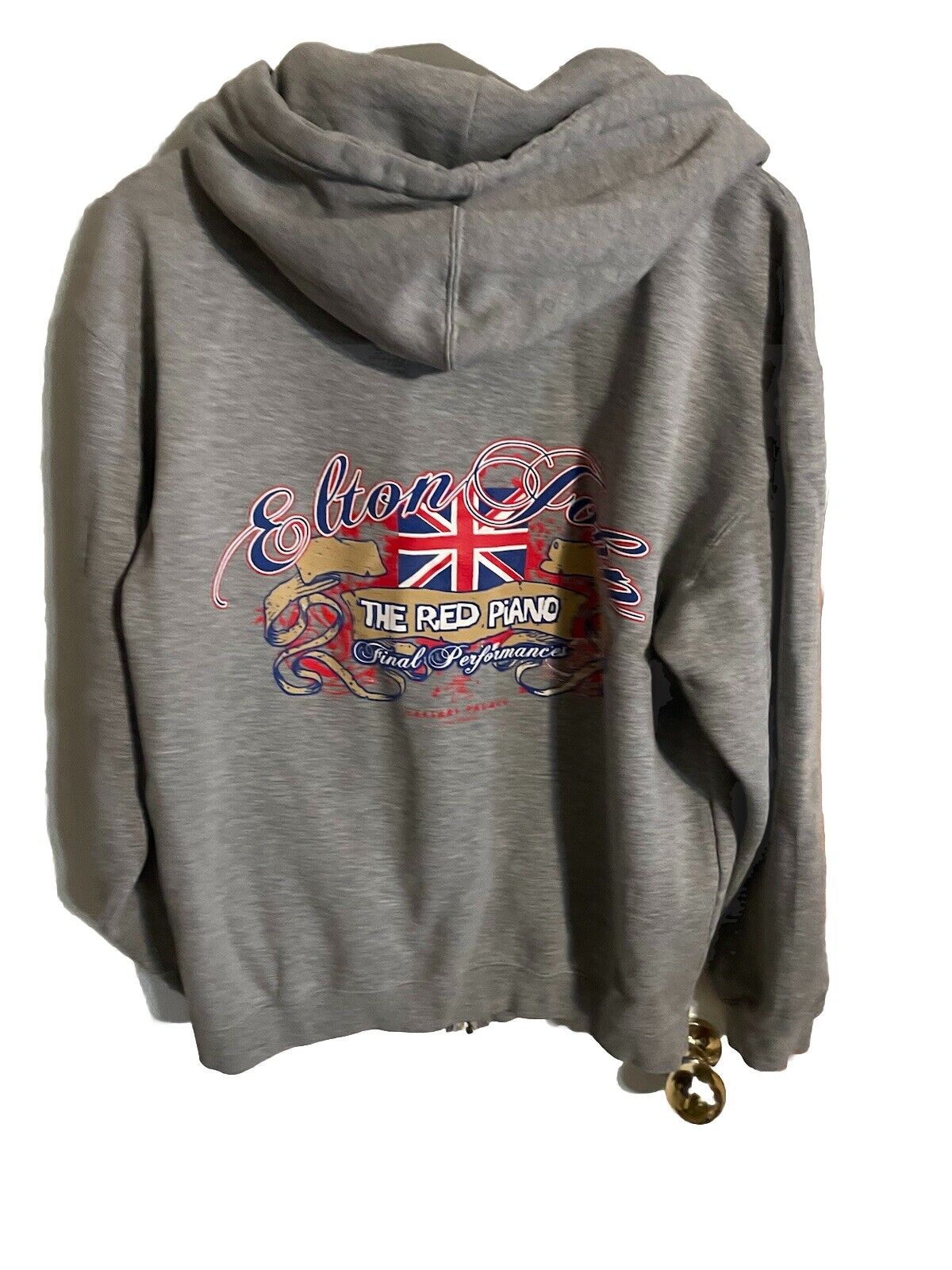 Elton John Full Zip Hoodie Medium 