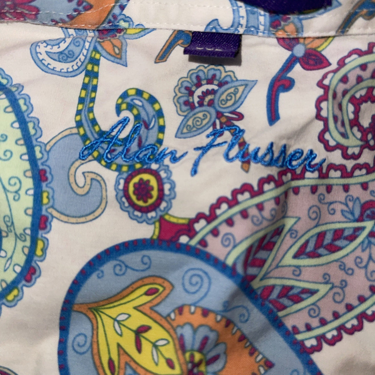 Alan Flusser Button Up AOP XXL 