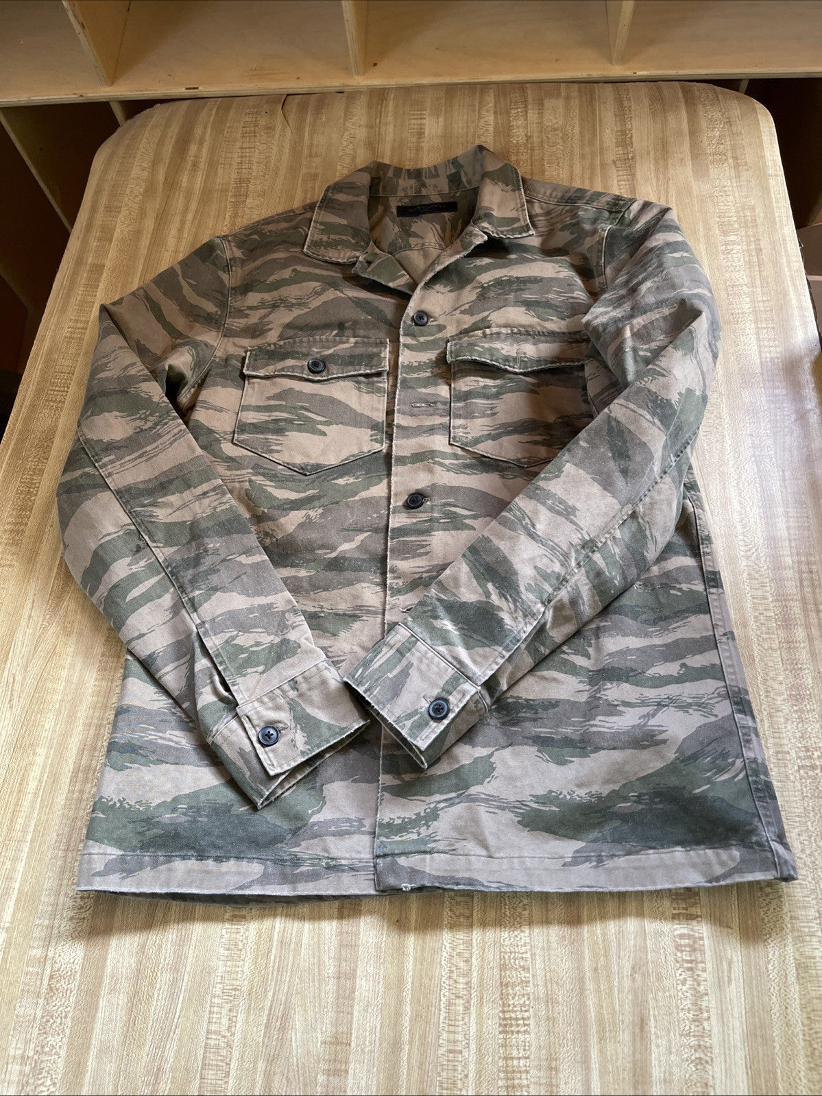 Allsaints Camo Shacket Small