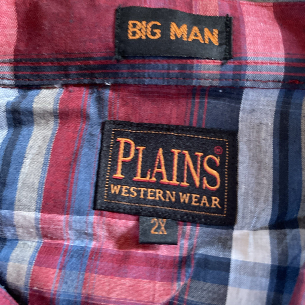 Plains Westernwear Pearl Snap 2XB 