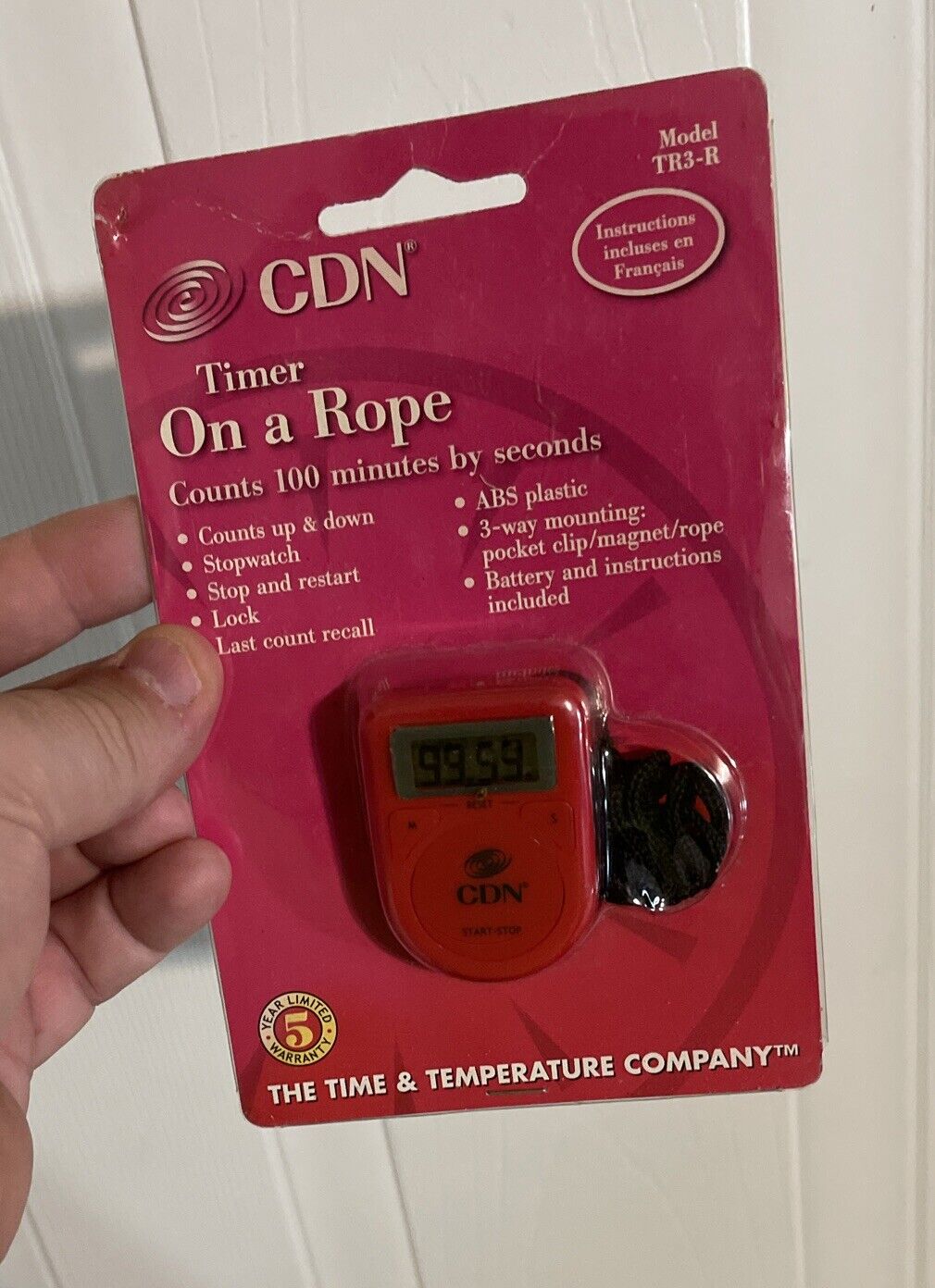 CDN Timer On A Rope Model TR3-R Stopwatch 