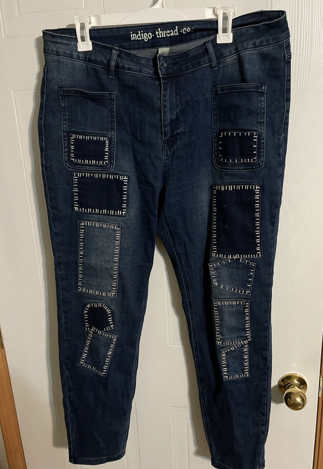 Indigo Thread Co Patchwork Jeans 14