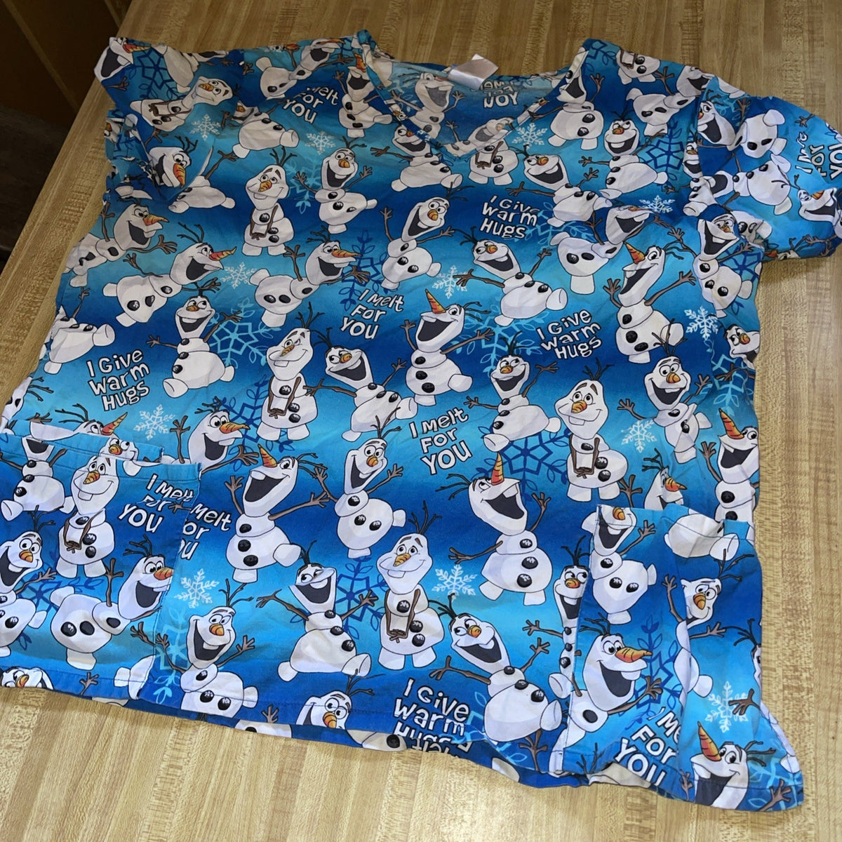 Disney Scrubs Top 2X