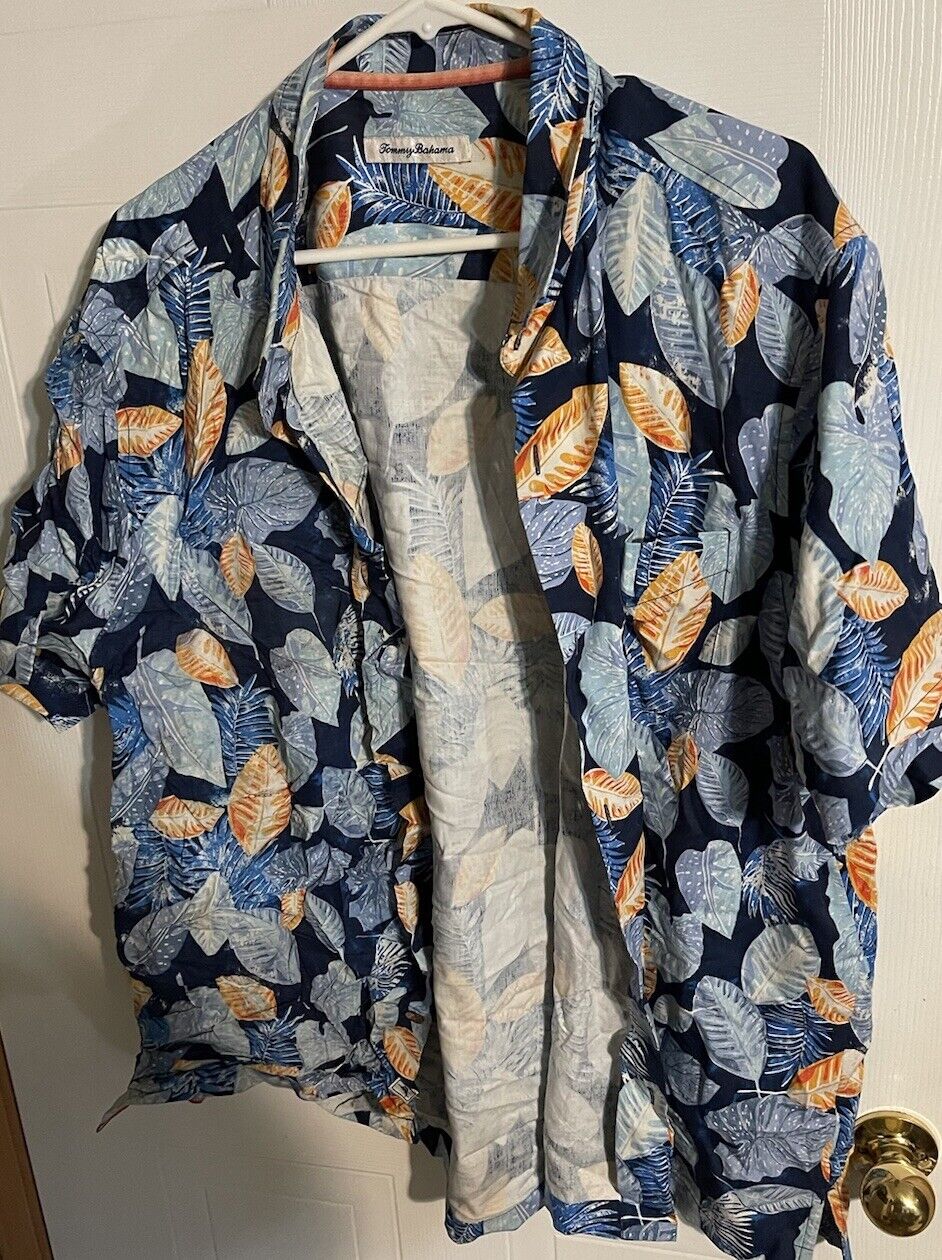 Tommy Bahama Silk Shirt XXL 