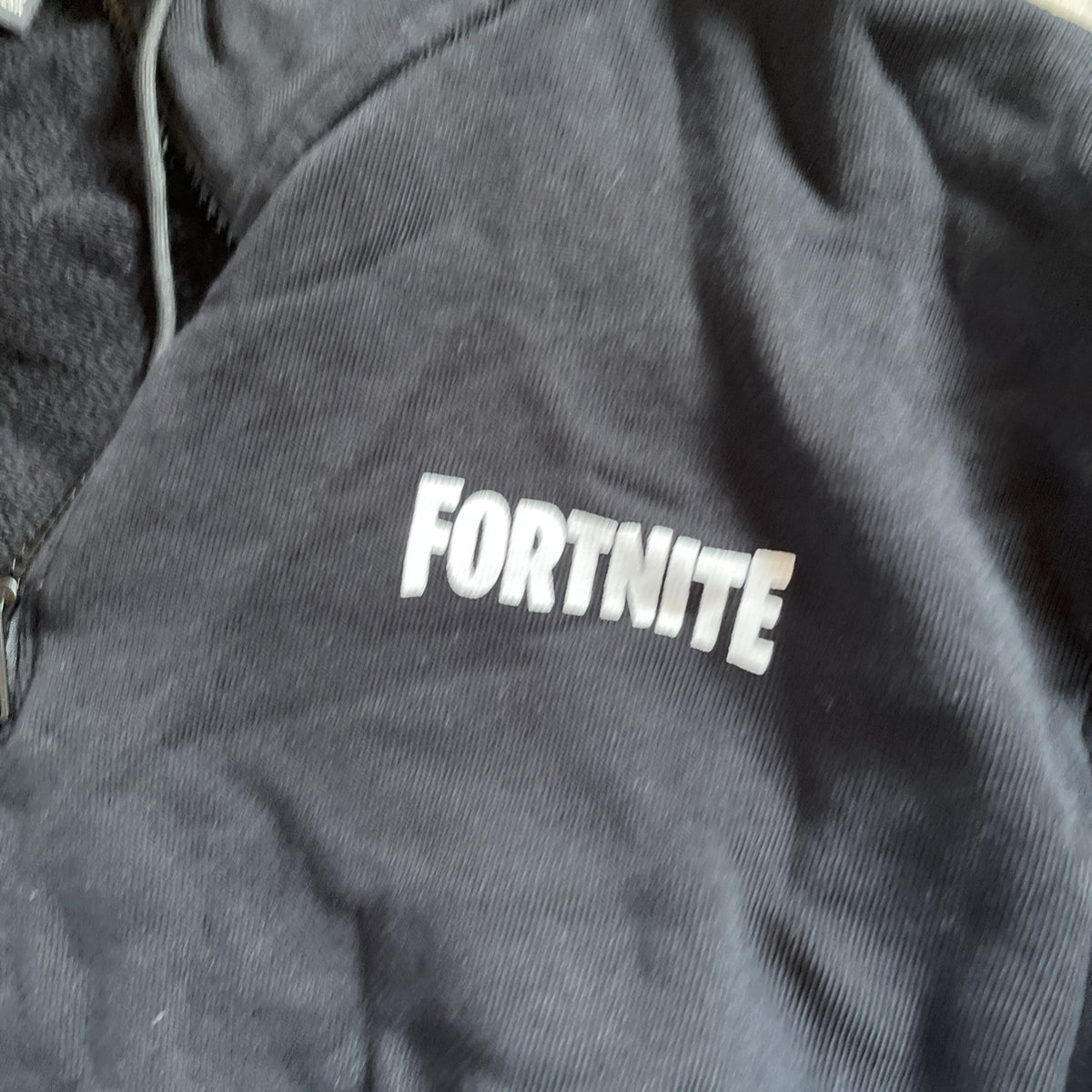 H&M Fortnite Hoodie Quarter Zip Large 