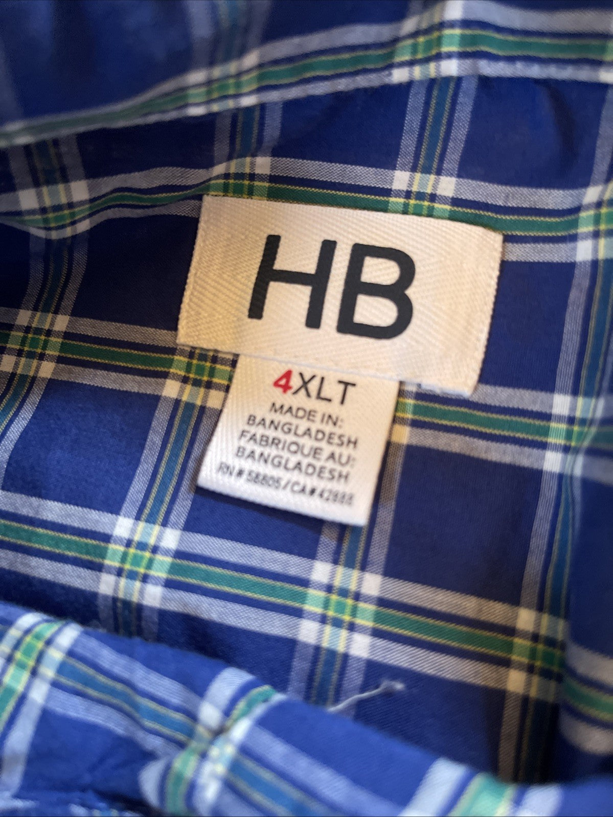 HB Button Down 4XLT 