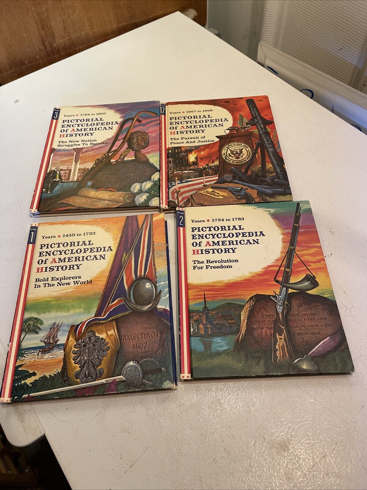 Pictorial Encyclopedia Of American History Book Lot
