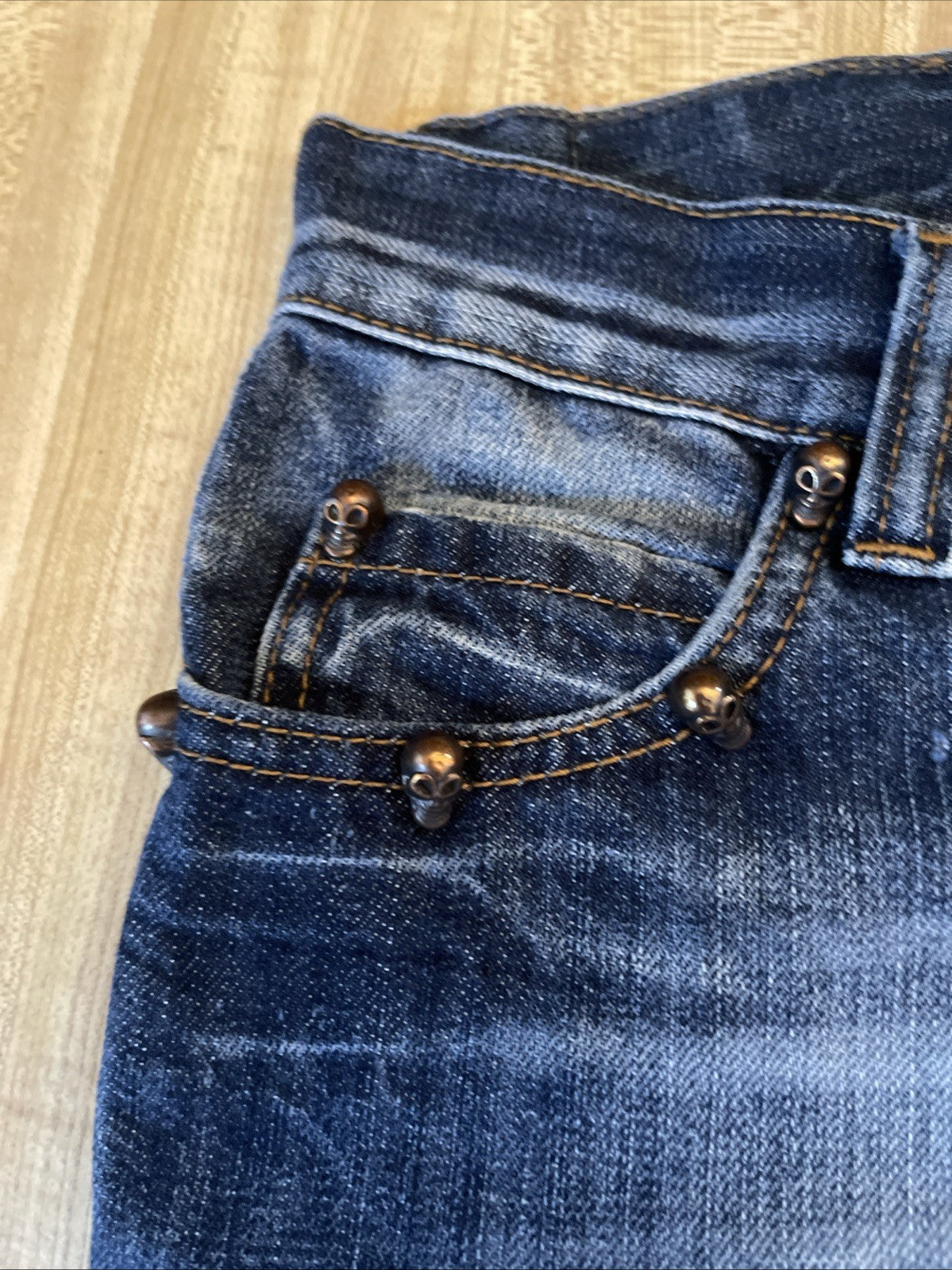 Petit Sexy Street Skull Jeans 30x31 Tag Says 40, But They Are 30