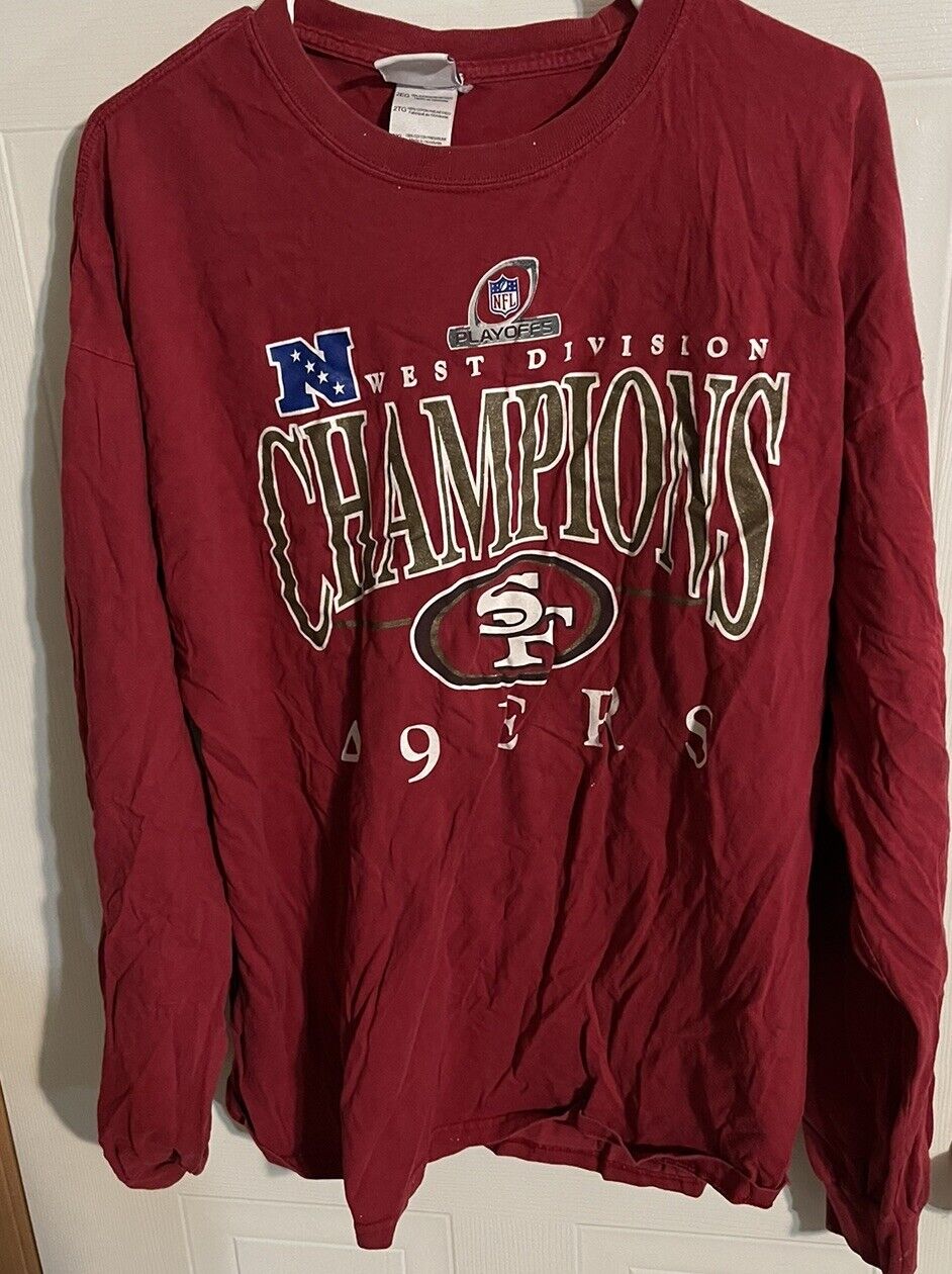 NFL Team Apparel San Francisco 49ers West Division Champions Long Sleeve T Shirt