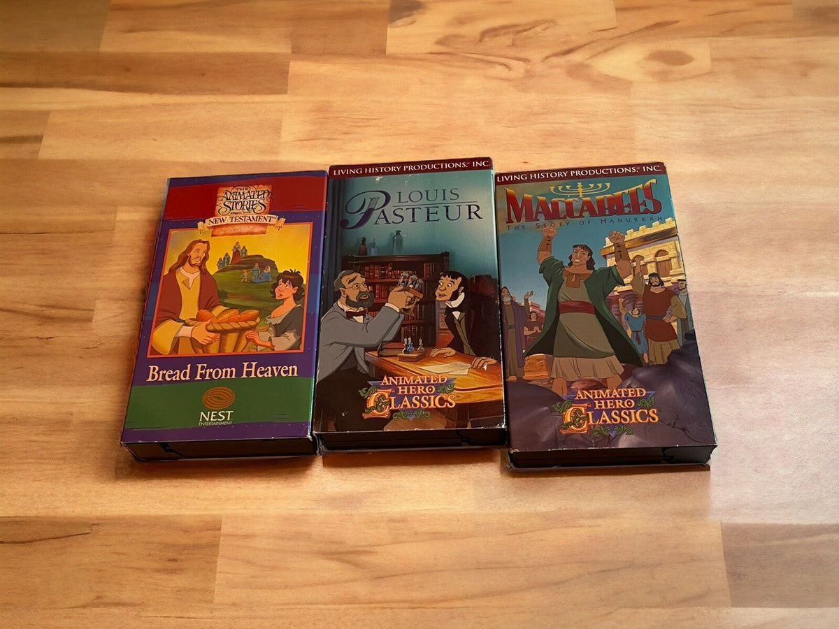 animated hero classics And Other Religious Animated vhs Lot