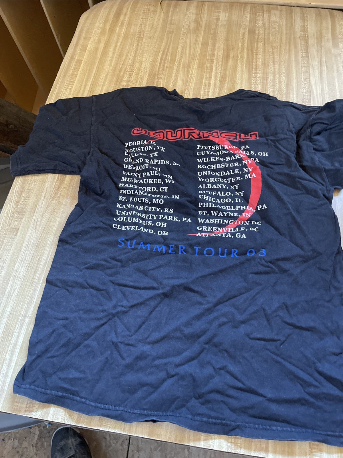 Journey T Shirt Large Summer Tour 2003