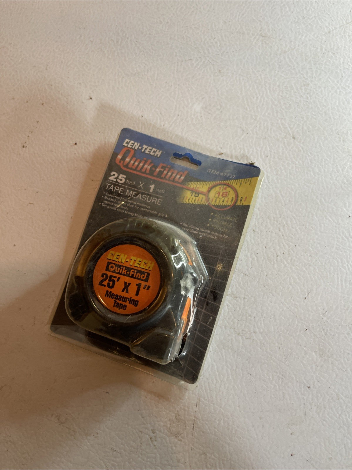 Cen Tech 25 Foot 1 Inch Measuring Tape 