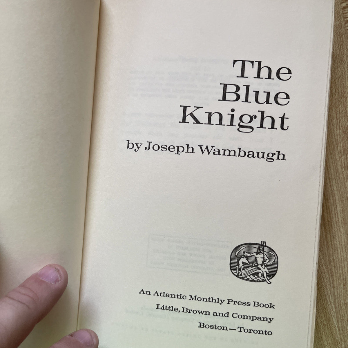 The Blue Knight Hardcover 
