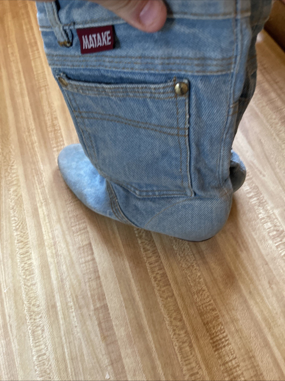 Vintage Matake Denim Boots Size 7