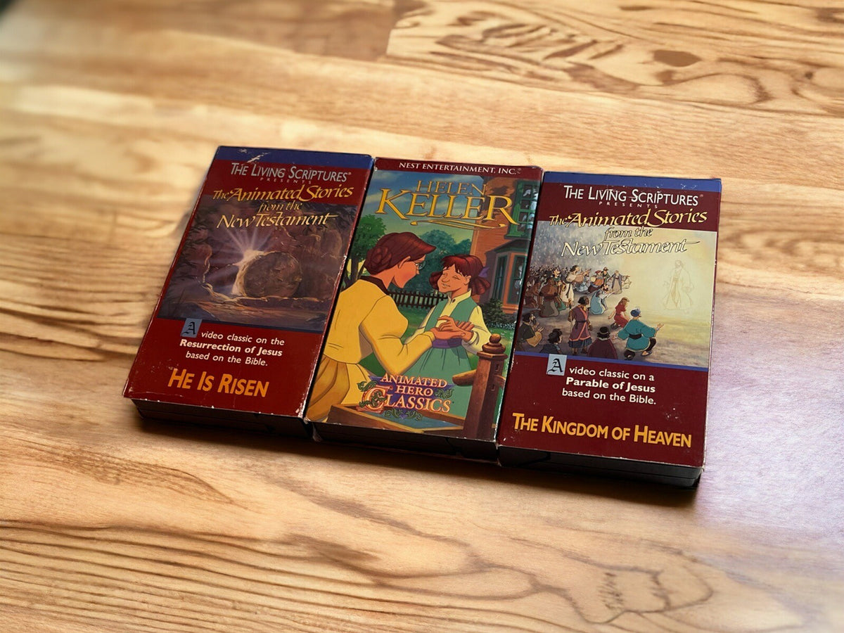 animated hero classics And Other Religious Animated vhs Lot