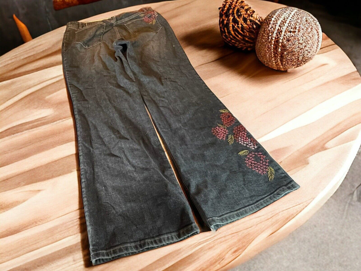J Jill Recrafted Embroidered Limited Edition Jeans Size 12