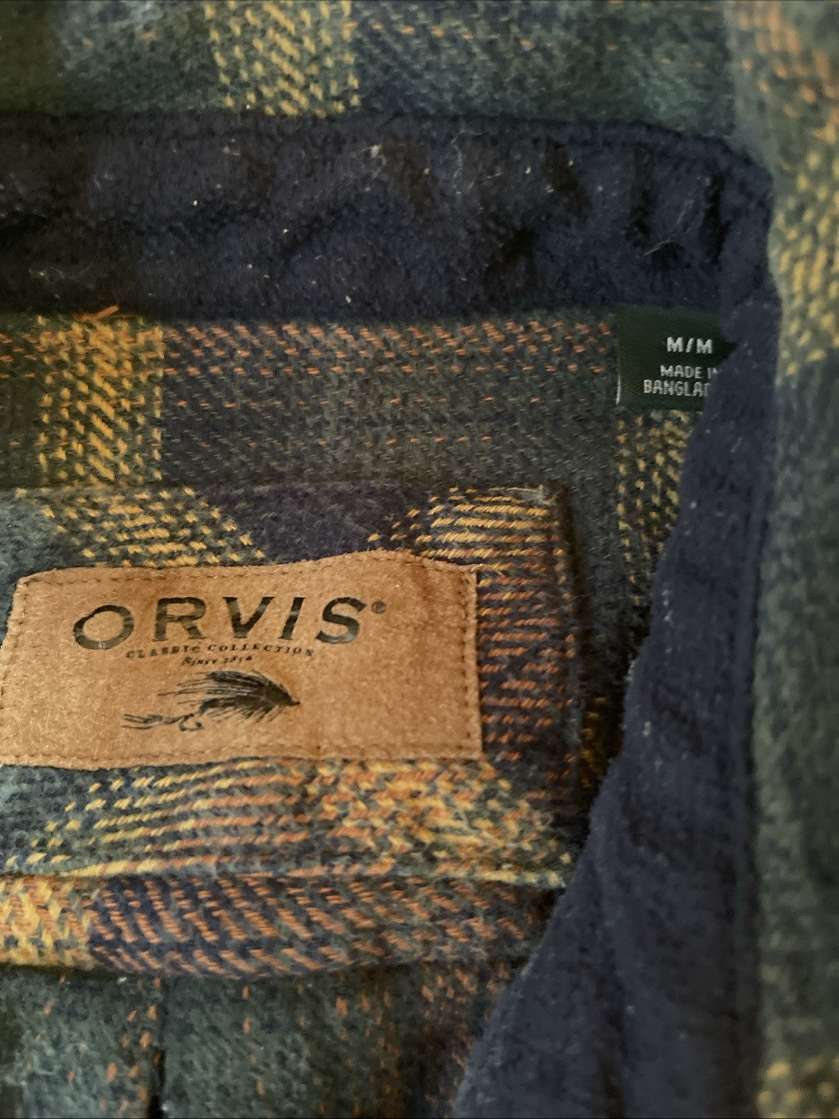 Orvis Heavy Flannel Shacket Medium 