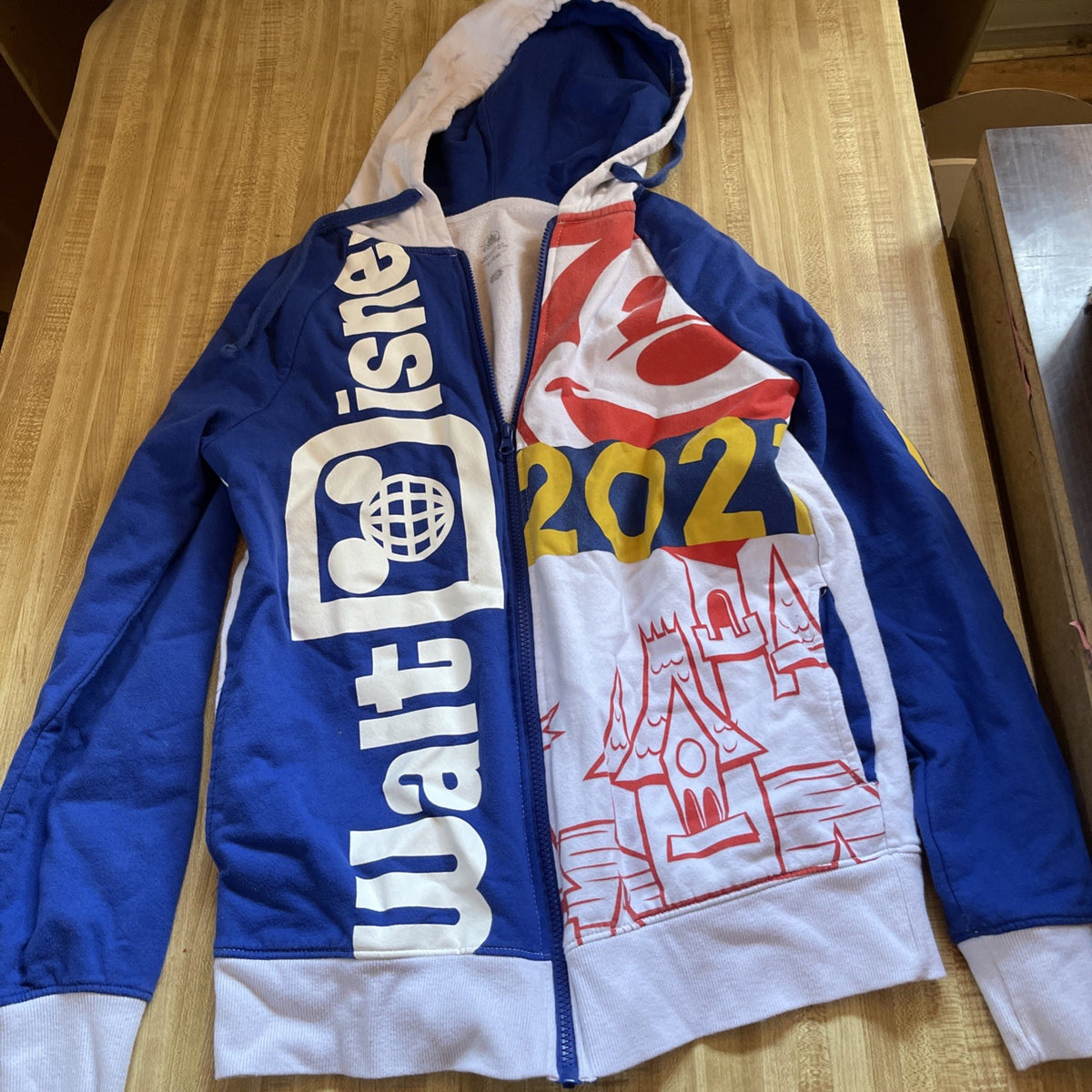 Disney Full Zip Hoodie Small 