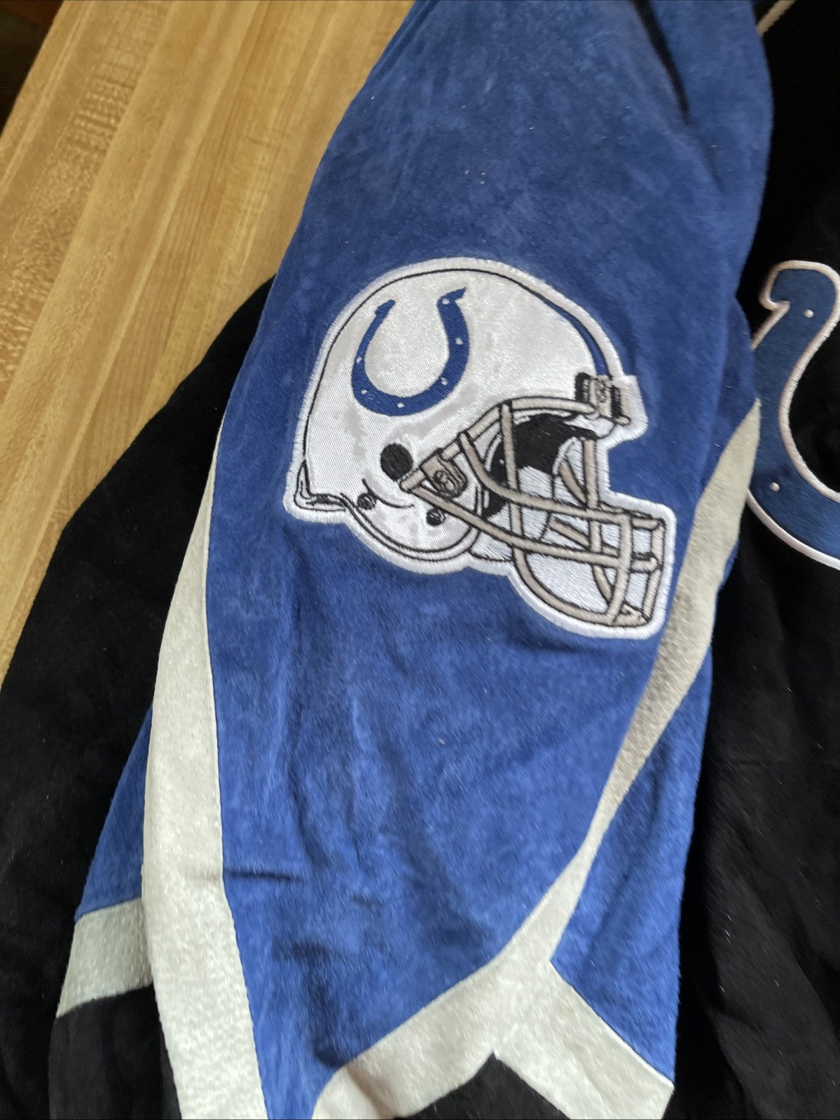 Indianapolis Colts Leather Varsity Jacket XL