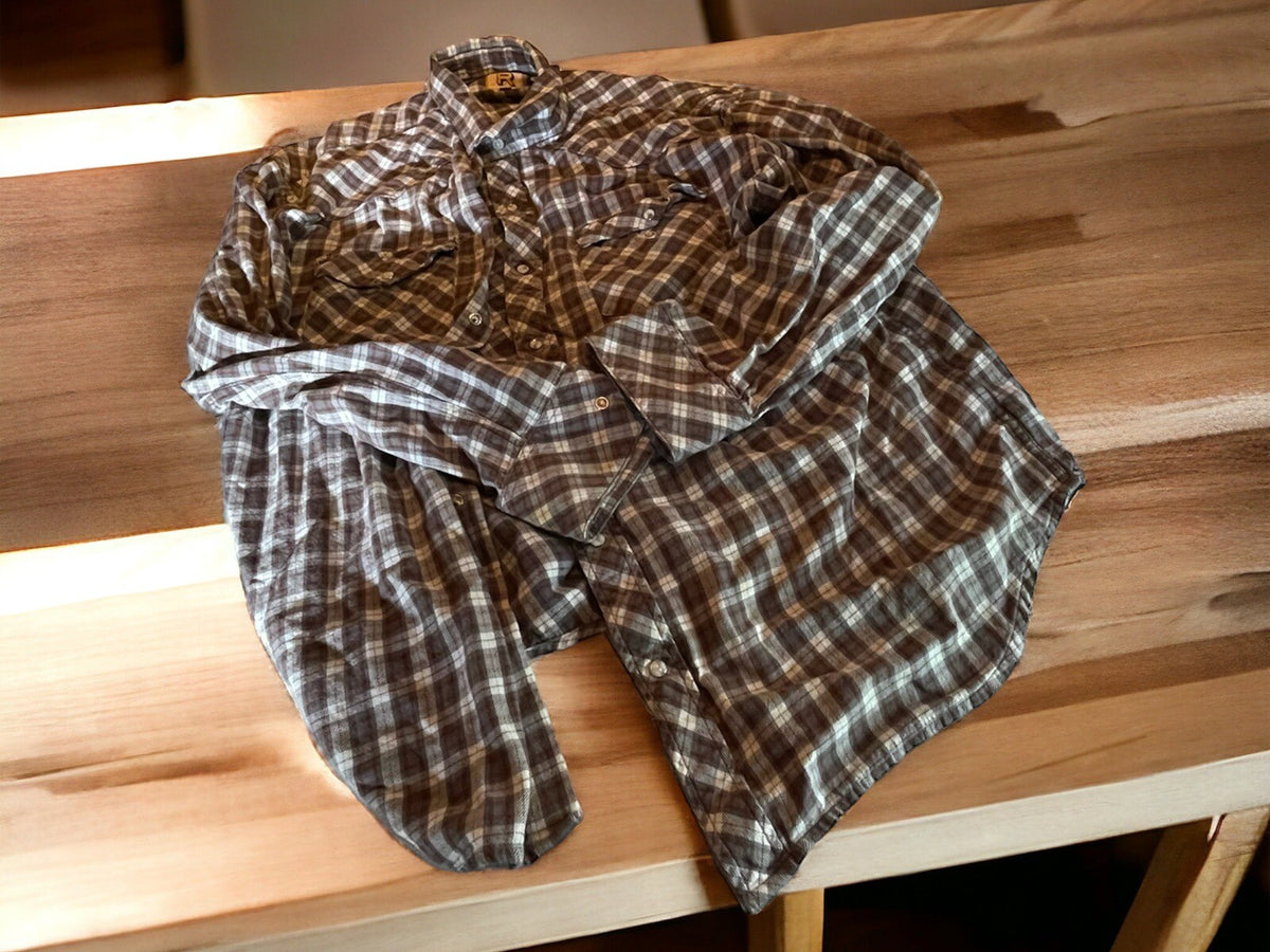 Resistol Double R Pearl Snap Flannel XXL