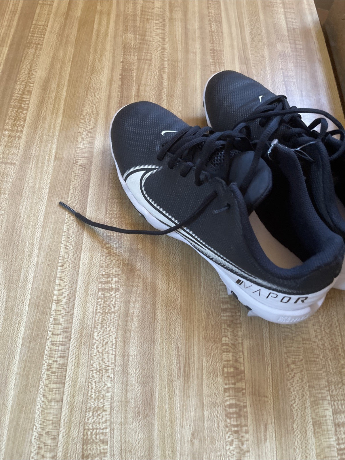 Nike Fastflex Vapor Cleats/Youth 5.5Y/CD0077-001/Football/Black