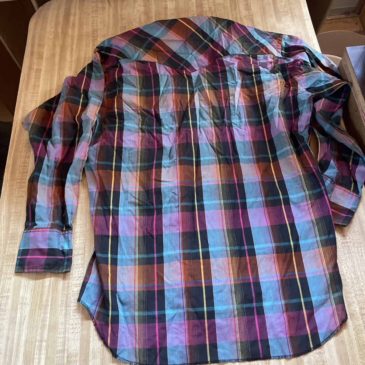 vintage rustler pearl snap shirt X Long Tails 16