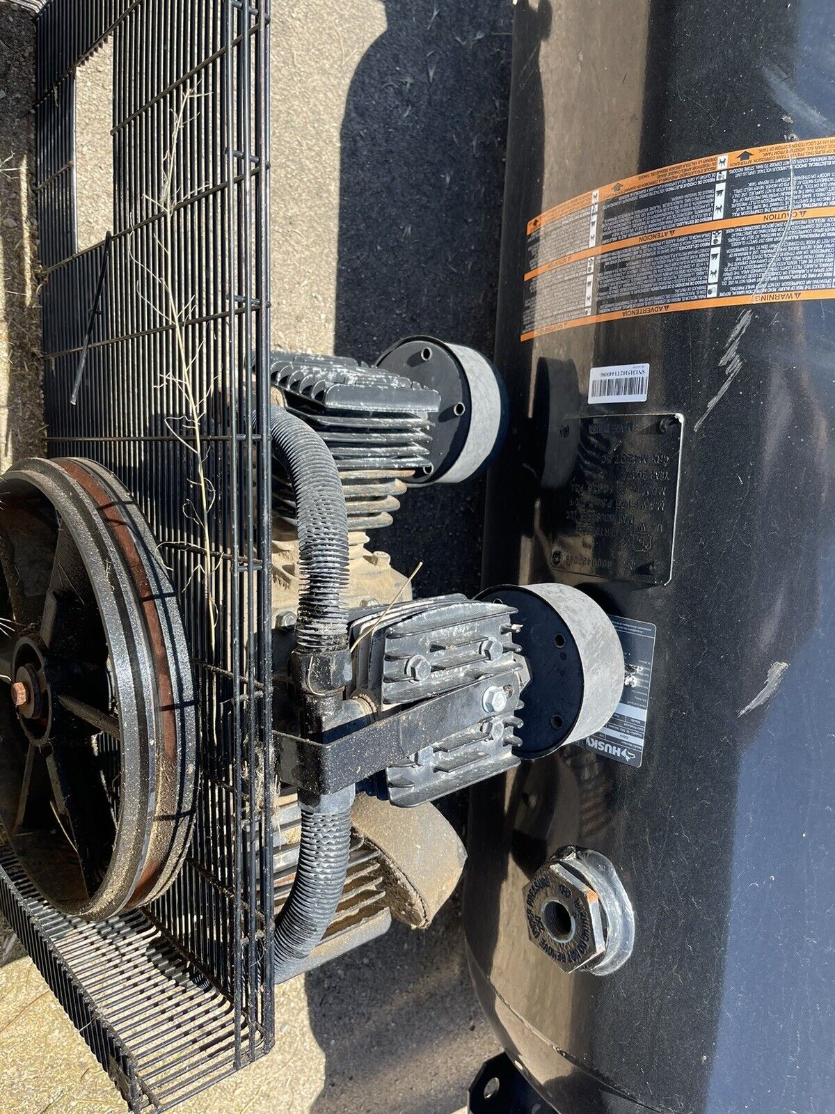 husky air compressor with 80 gallon tank